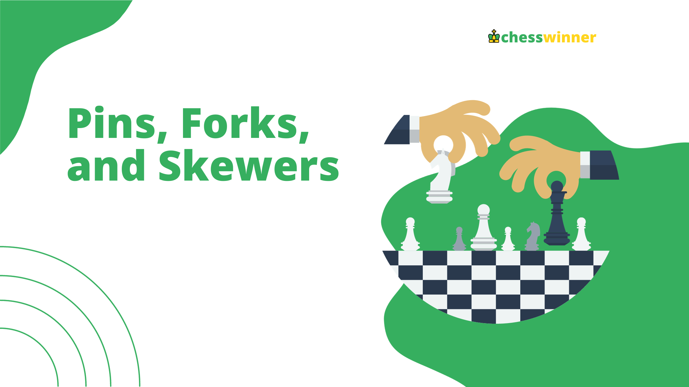 chess fork,pin and skewer